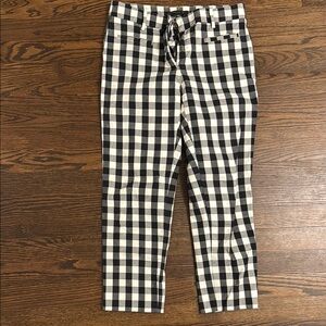Ann Taylor petite Black and White Checkered Pants